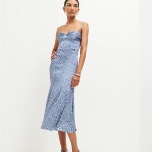 Reformation Hensley Satin Dress